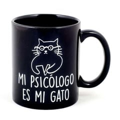 Taza ''Mi psicólogo es mi gato''