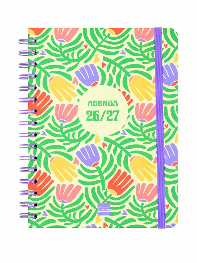 Agenda Finocam Cosmocart 1/4 Sem/Vista Catal&aacute;n 2026-27 Garden