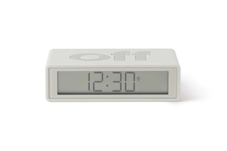 Reloj despertador Lexon Flip + W9 blanco
