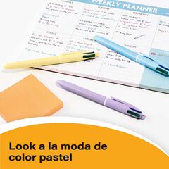 Bolígraf 4 Colors Bic Pastel 3u