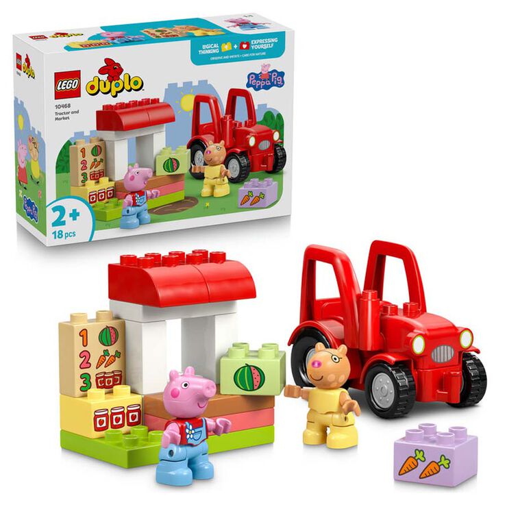 LEGO&reg; DUPLO Peppa Pig Tractor y Mercado 10468