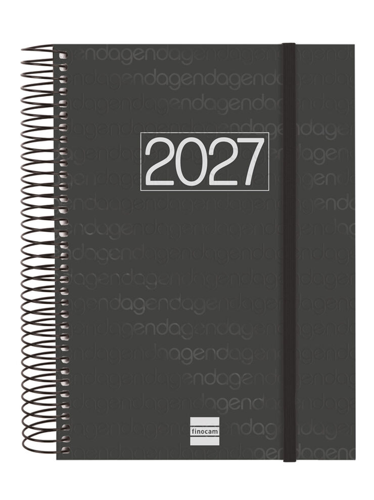 Agenda Finocam Year D&iacute;a P&aacute;gina 2027 Catal&aacute;n Negro