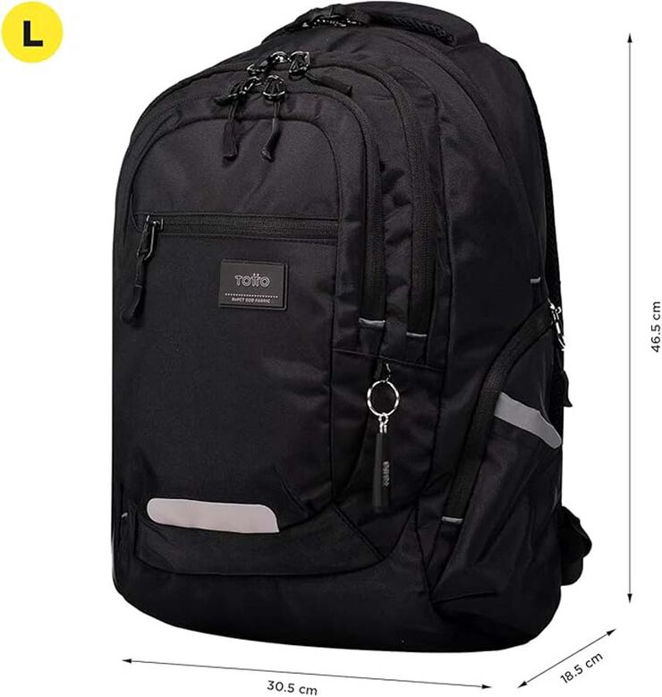 Mochila Totto PC Eufrates negro