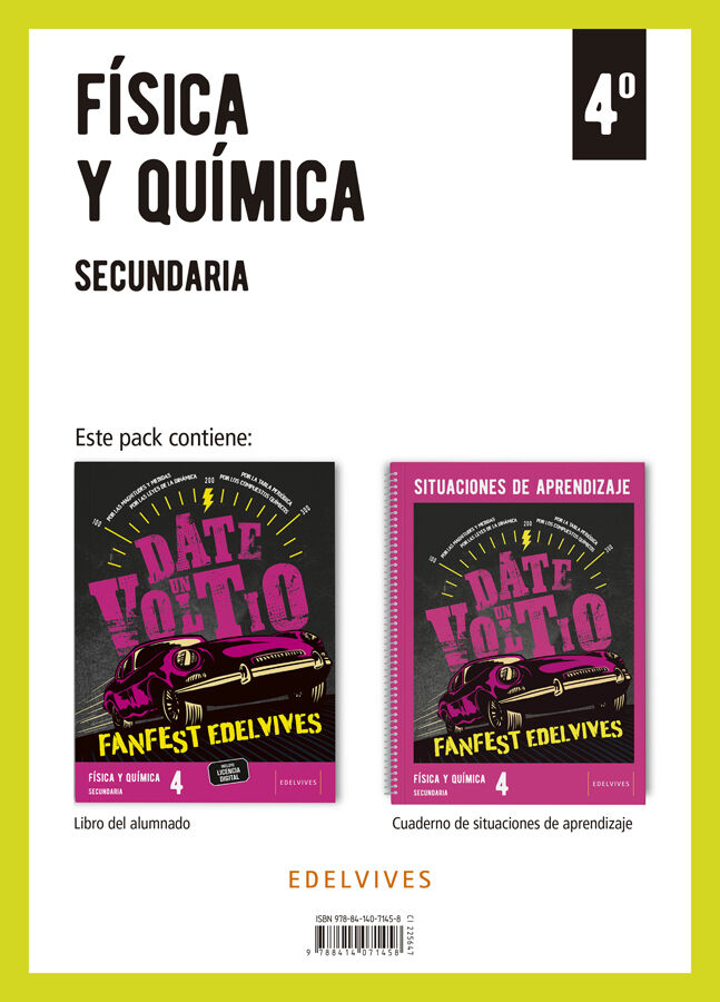 Proyecto: FanFest. F&iacute;sica y Qu&iacute;mica 4 Secundaria. Libro del alumnado + Cuaderno