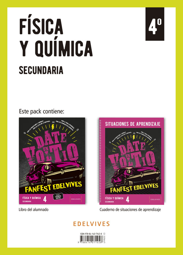 Proyecto: FanFest. F&iacute;sica y Qu&iacute;mica 4 Secundaria. Libro del alumnado + Cuaderno