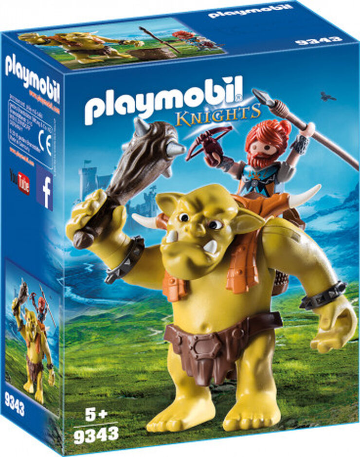 Playmobil Knights Enanos gigante con mochila 9343