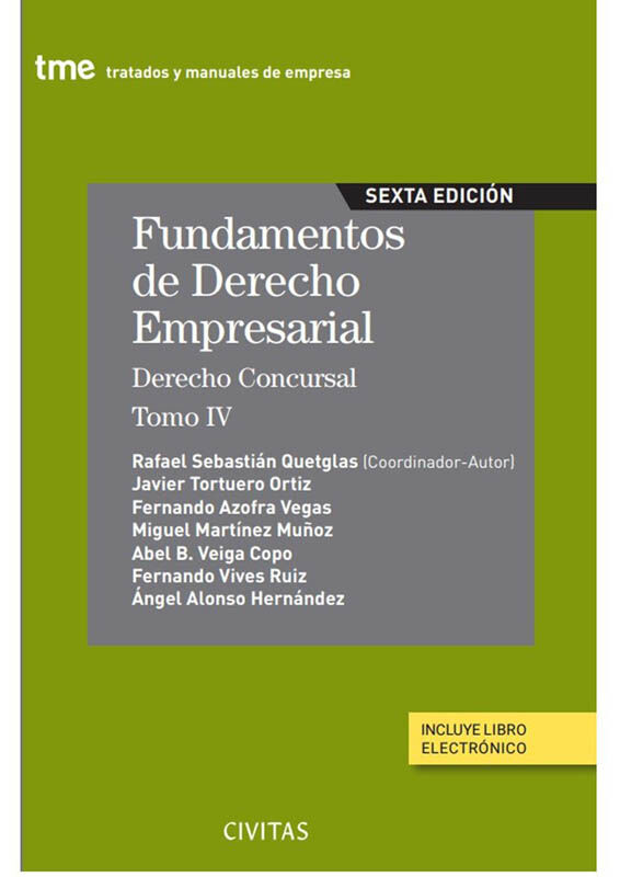 Fundamentos de&nbsp;Derecho Empresarial (IV): Derecho concursal (Papel + e-book)