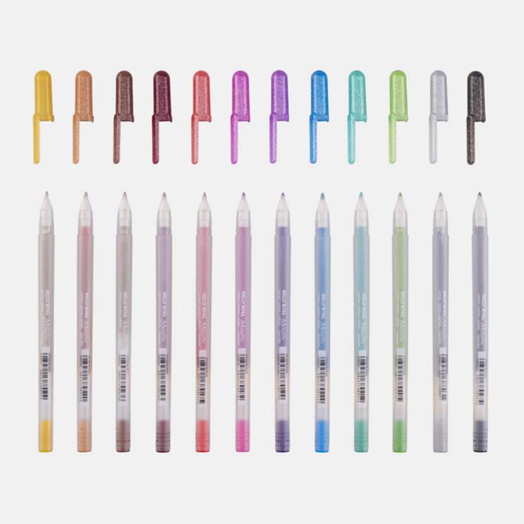 Rotuladores Sakura Gelly Roll Metal 12 colores