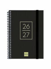 Agenda Escolar Finocam Secundaria 1/8 Sem/Vista Castellano 2026-27 Negro