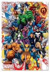 Puzle 500 peces Herois Marvel