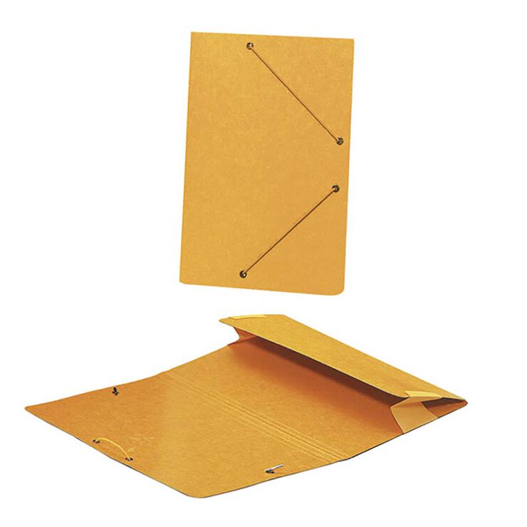 Carpeta gomas y bolsa Folio Senfort amarillo