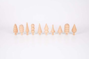 Árboles de madera natural