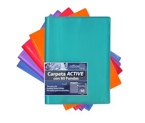 Carpeta 80 fundas A4 Office Box Active