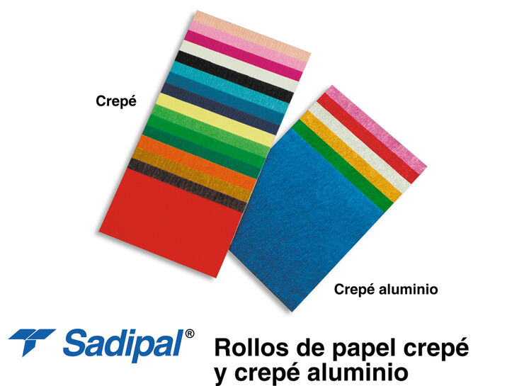 Papel crespón Sadipal Metalizado Plata