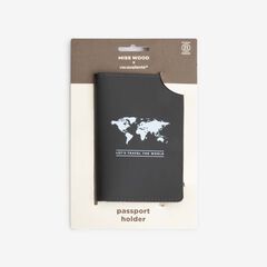 Porta passaport Miss Wood Vacavaliente gris
