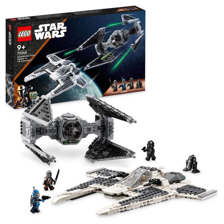 LEGO® Star Wars Caça Ullal Mandalorià vs. Interceptor TIE 75348