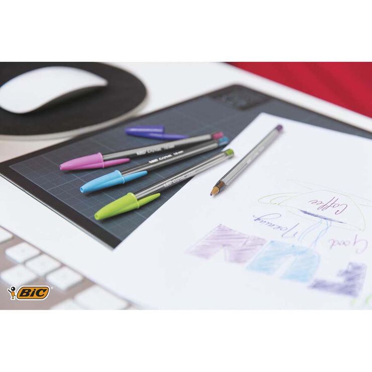 Bolígrafs Bic Fun Large - Blister 6+2u