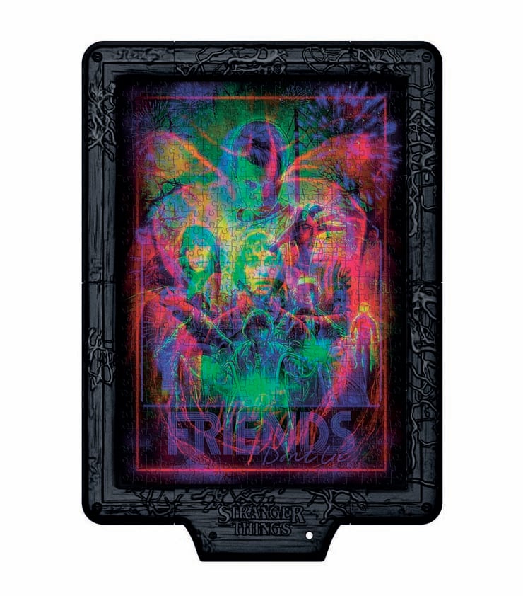 Stranger Things 3 en 1 Puzzle con luces LED 500 piezas
