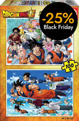 Puzle 2x100 piezas Dragon Ball Super