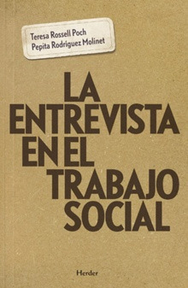 ENTREVISTA EN EL TRABAJO SOCIAL, LA