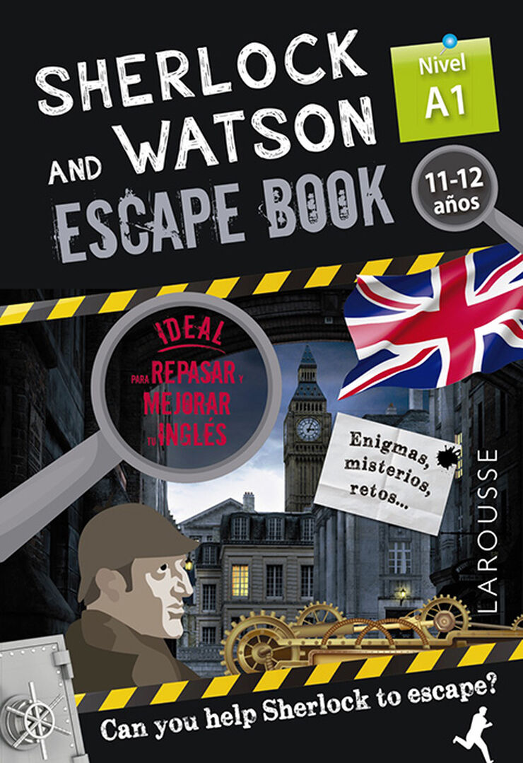 Sherlock & Watson. Escape book para repasar inglés 11-12 años