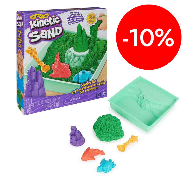 Kinetic Sand caja set verd