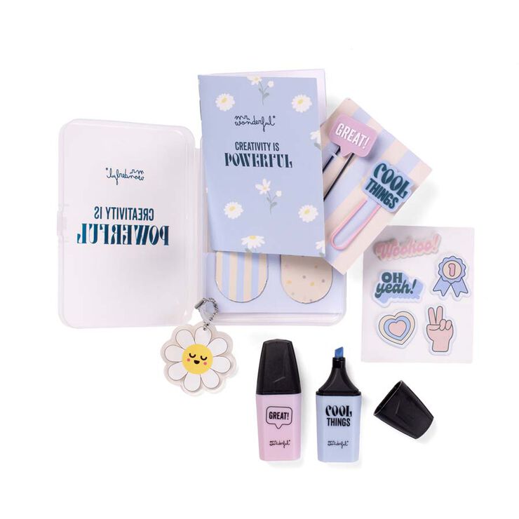 Kit Mr. Wonderful per pesonalitzar agenda Creativity is powerful