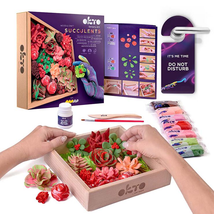 Marc fusta DIY Oktoclay Succulents Passion