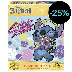 Stitch Puzle con efecto 3D - 300 piezas
