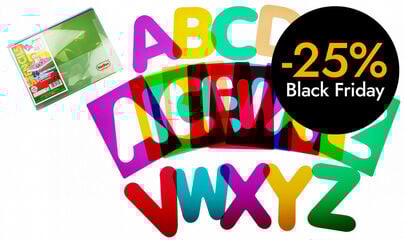 Plantilles translúcides majúscules