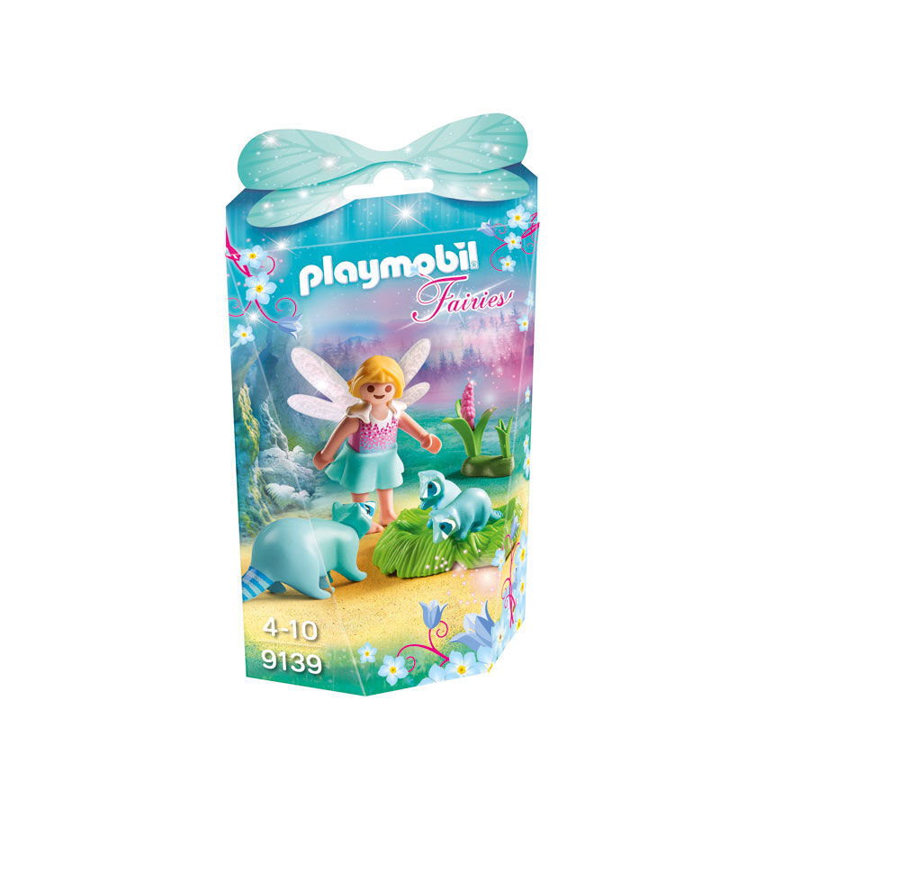 Playmobil Fairies Ni&ntilde;a hada con mapaches