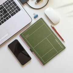Agenda Miquelrius Plus Setmana Vista Multiling&uuml;e 2027 Kraft Verd