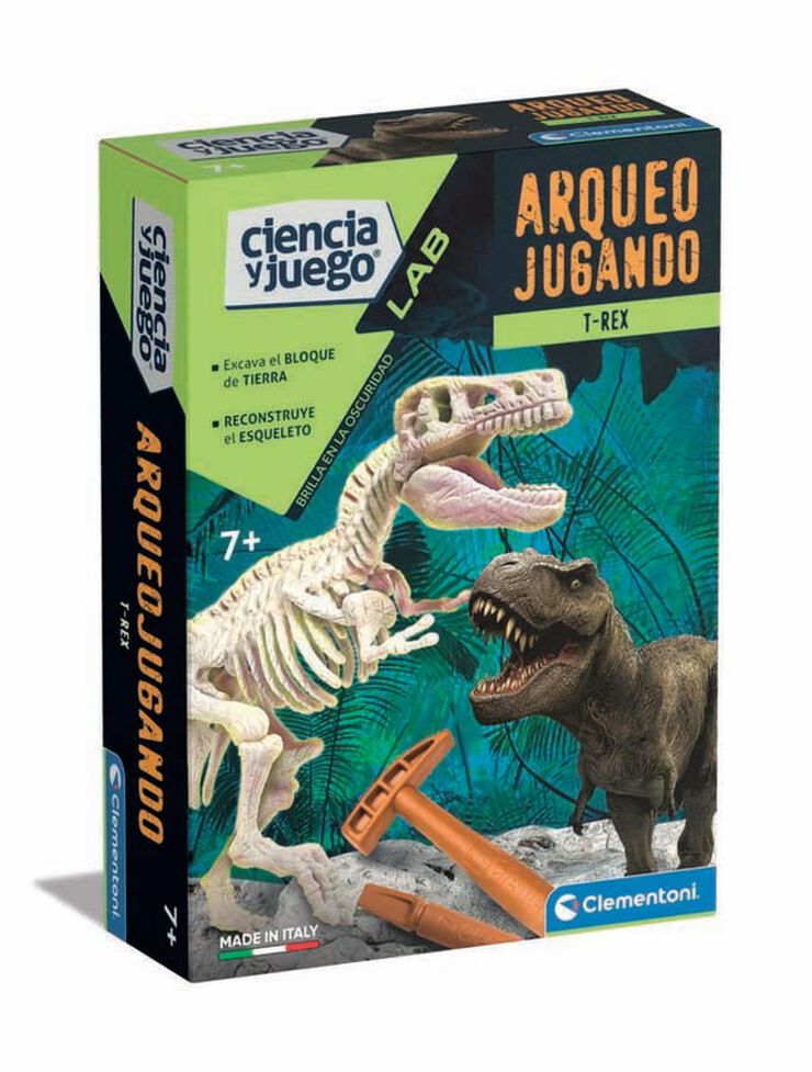 Arqueojugando T-Rex fosforescente
