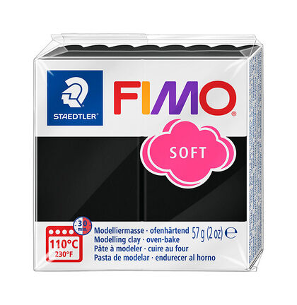 Pasta de modelar Fimo Soft Negre 57 gr