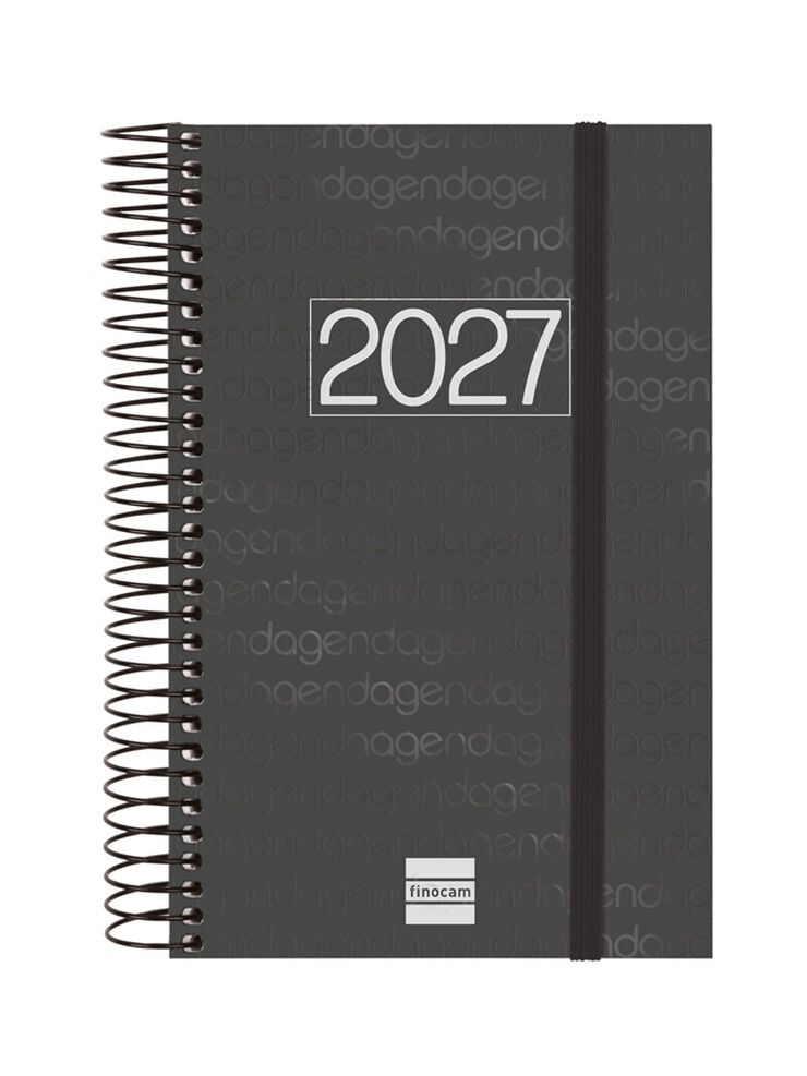 Agenda Finocam Year D&iacute;a P&aacute;gina 2027 Catal&aacute;n Negro