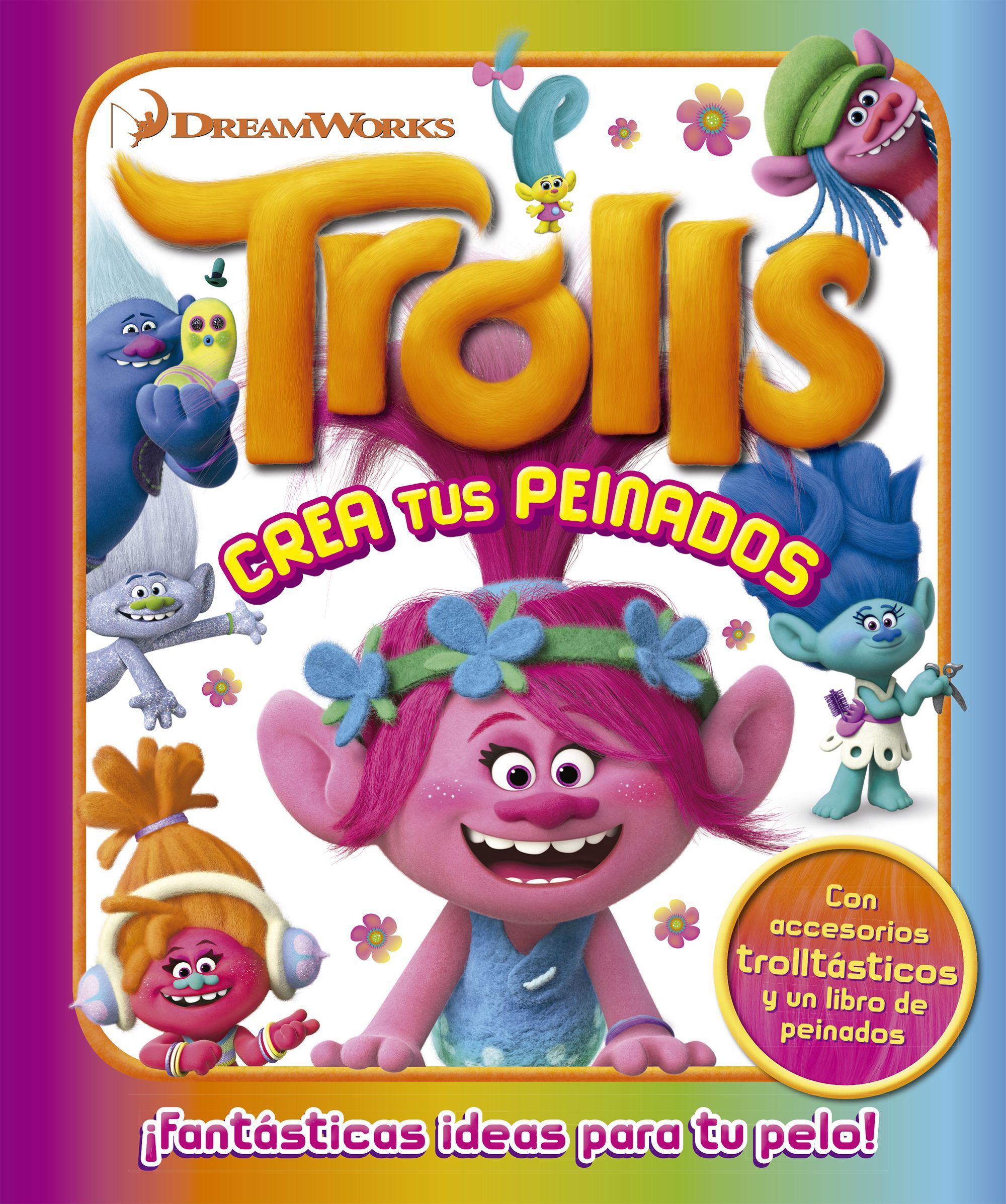 Trolls. Caja met&aacute;lica. Crea tus peinados