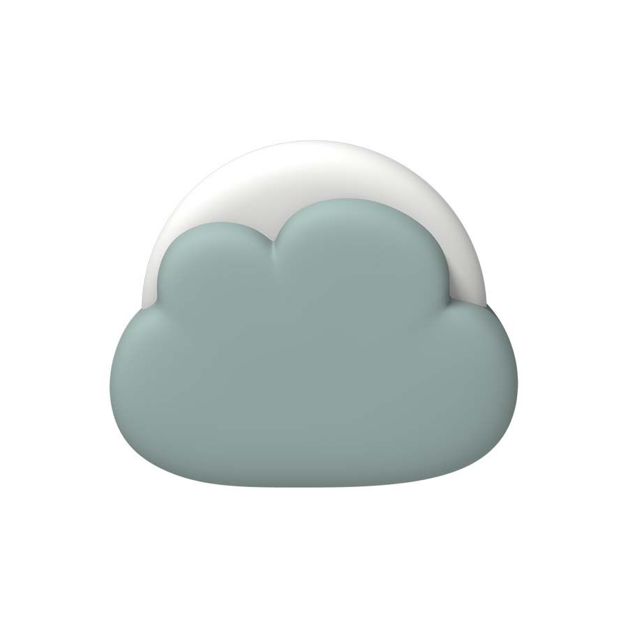 L&agrave;mpada de Nit Cloudy verd pols