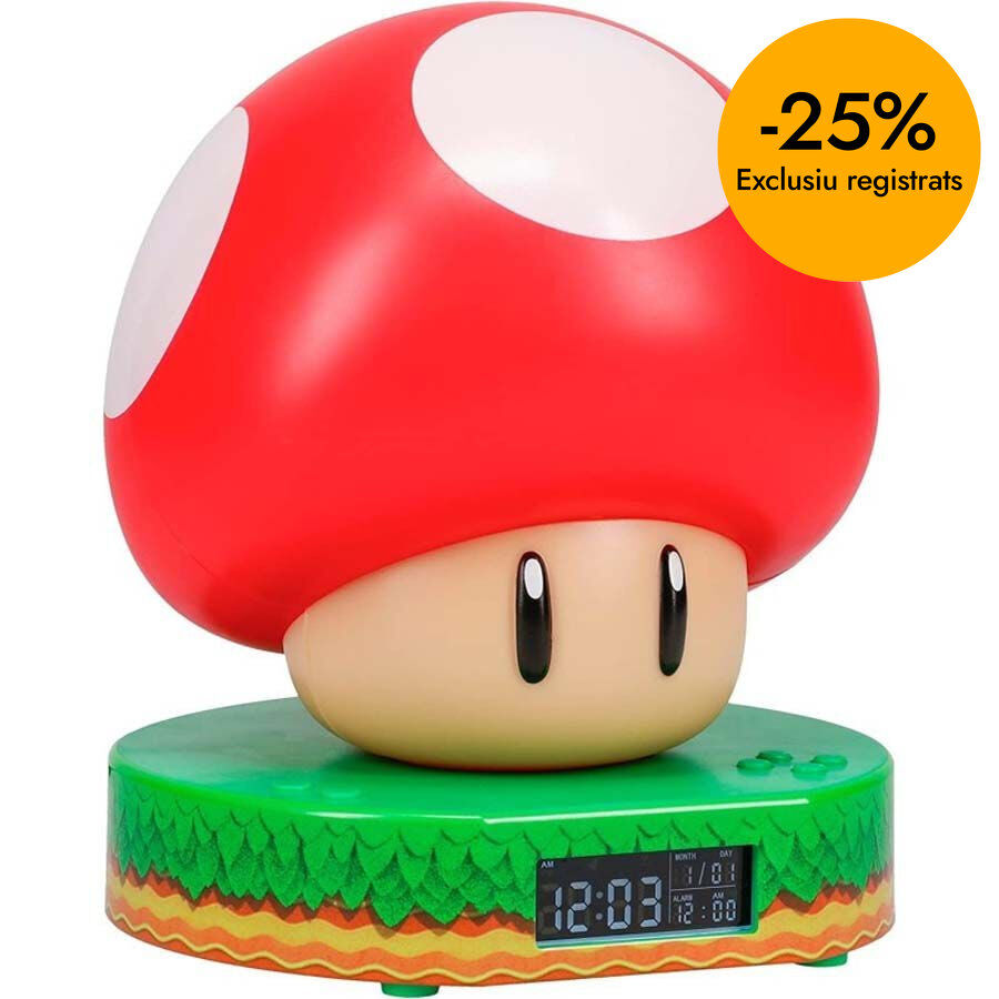 Rellotge Alarma Bolet Super Mario