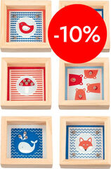 Mini juego de paciencia con canicas