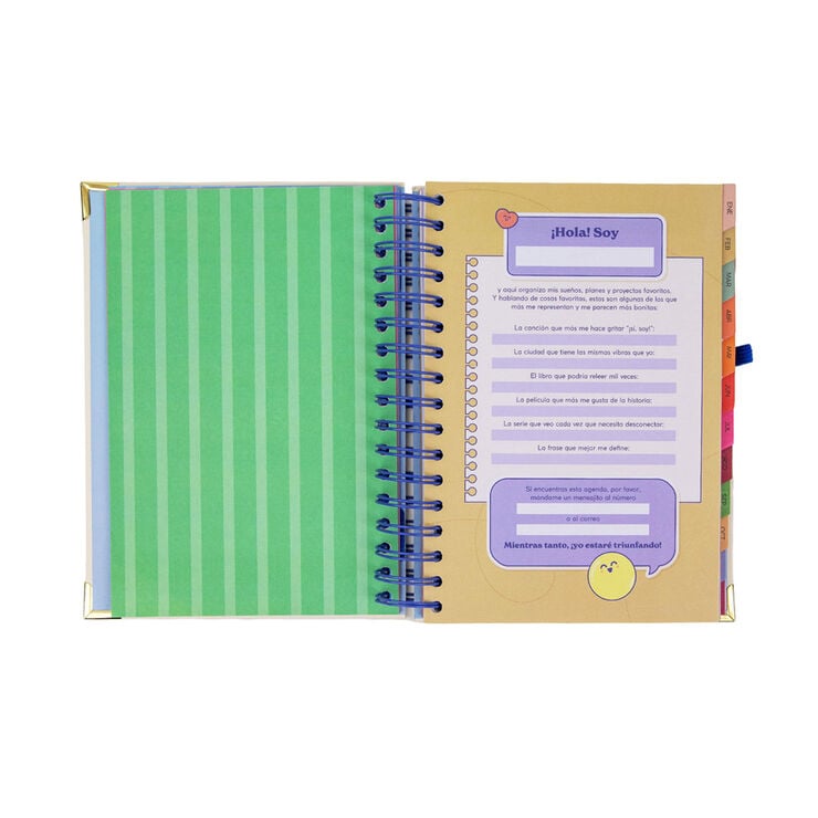 Agenda Mr. Wonderful D&iacute;a P&aacute;gina Lo Pienso, Lo Creo Castellano 2027