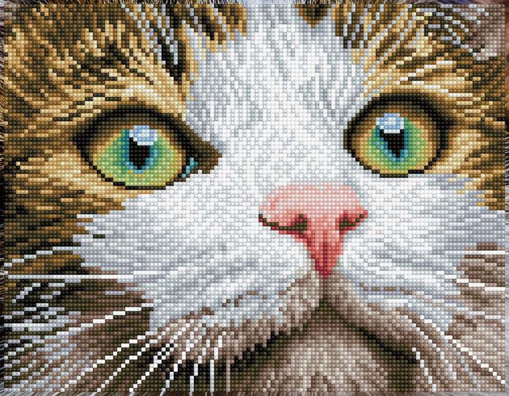 Diamond Dotz Gatito Ojos verdes