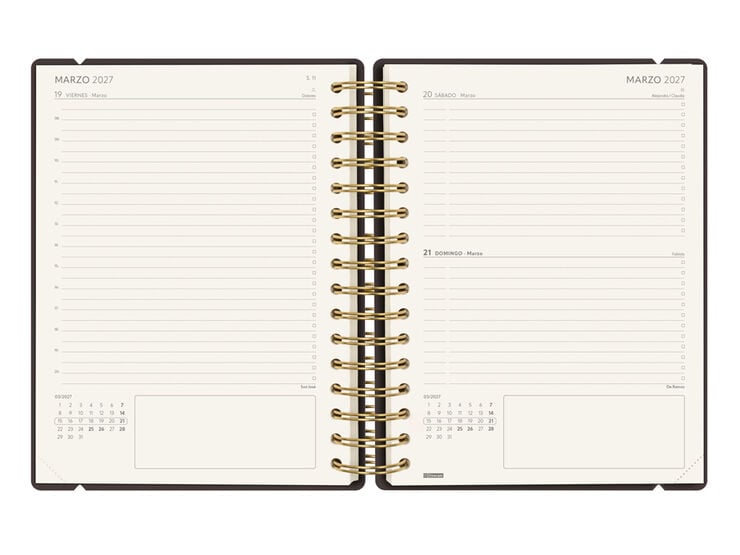 Agenda Finocam Haiku Dia P&agrave;gina 2027 Castell&agrave; Negre