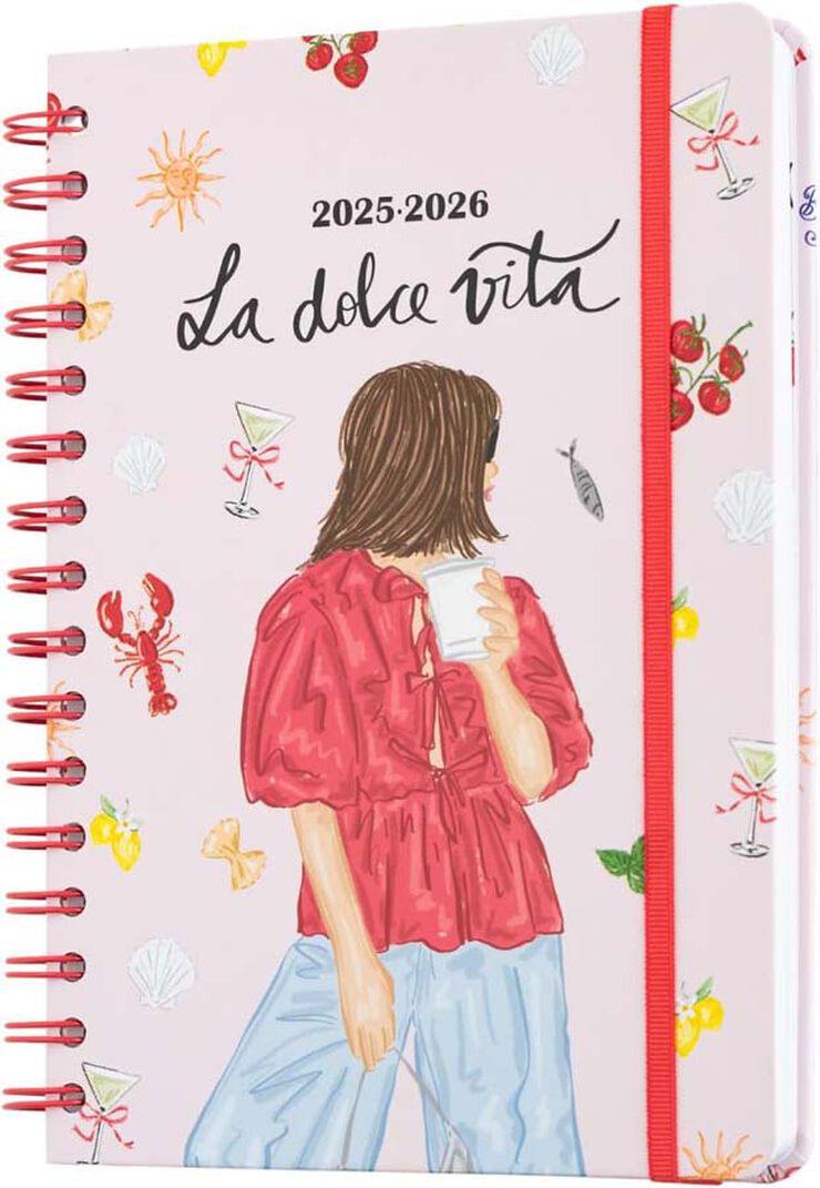 Agenda escolar Erik A5 setm/vista castellà 2025-26 Ana Marin La dolce vita