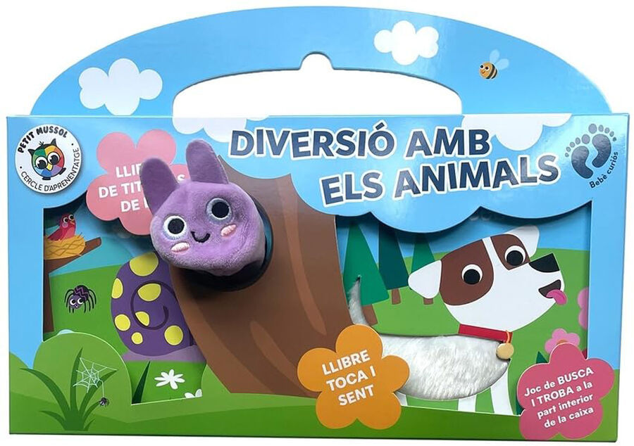 Diversi&oacute; amb els animals (Caixa: 1 Llibre Titelles+1 Llibre Toca i sent)