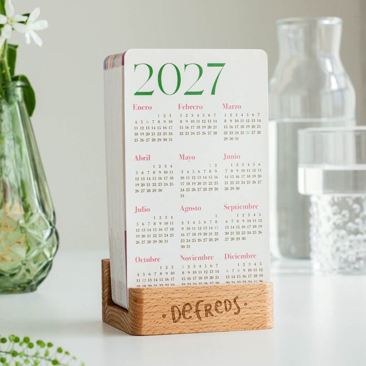 Calendario Sobremesa Tarjetas Tantanfan Castellano 2027 Defreds