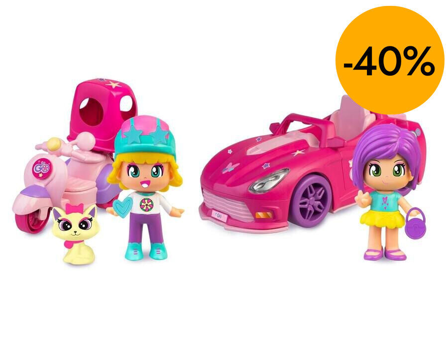 Pinypon Let's Go Coche o Moto