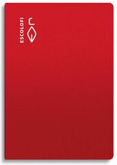 Llibreta grapada Escolofi A5 32 fulls 4x4 vermell