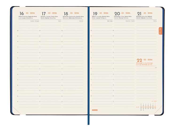 Agenda Finocam Joy FA5 sem/vista vertical cat 2026 Fiona