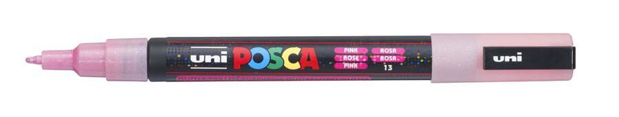 Rotulador Posca PC-3M 0,9-1,3mm rosa glitter