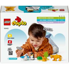 LEGO® DUPLO Town Familias de la Fauna Salvaje: Pingüinos y Leones 10442